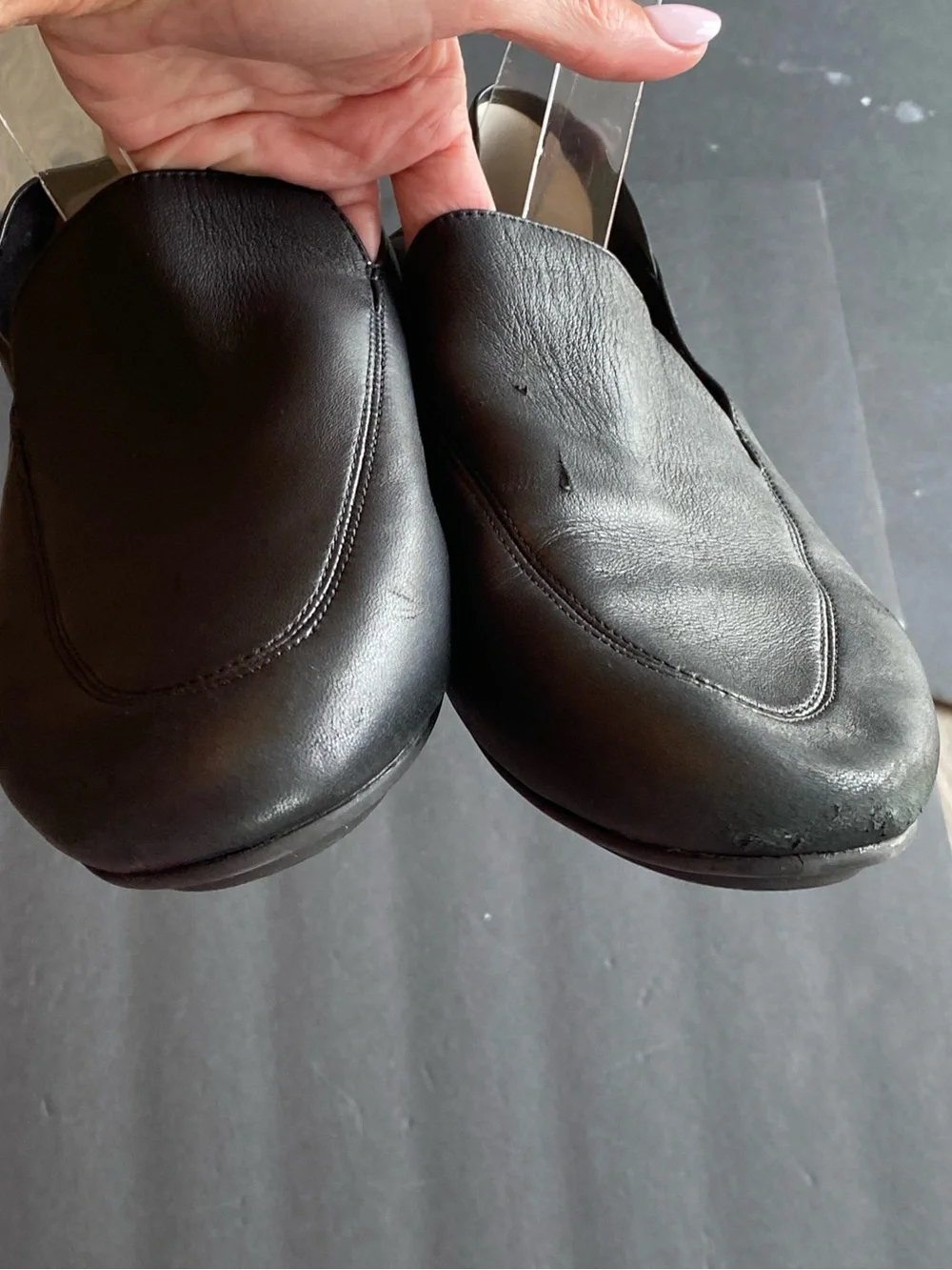 FitFlop Allegro Crush-Back Leather Loafer Black 11